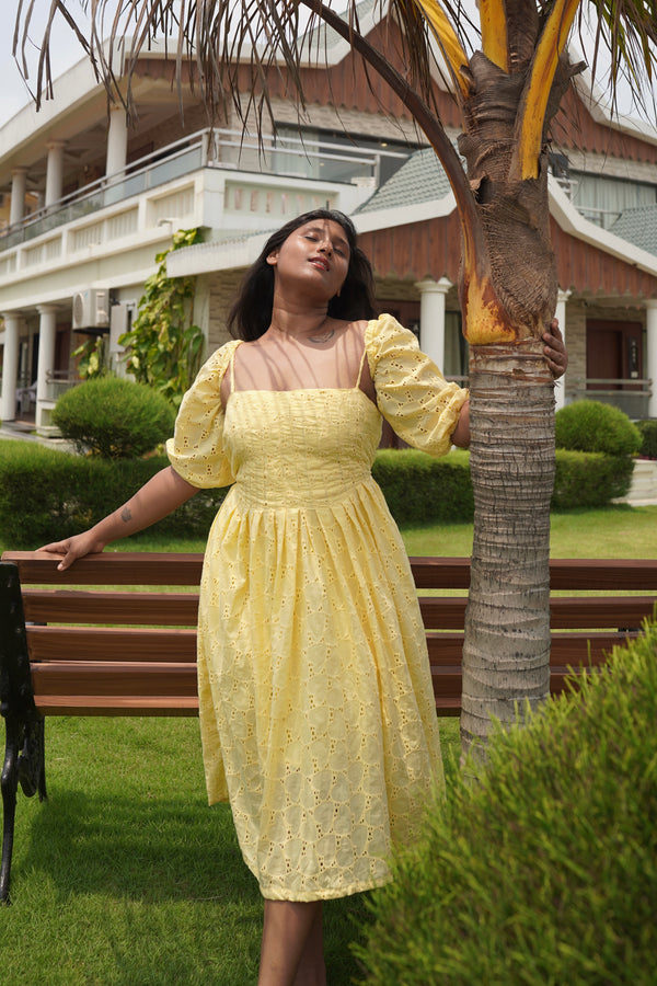 Honey Pleated Dress