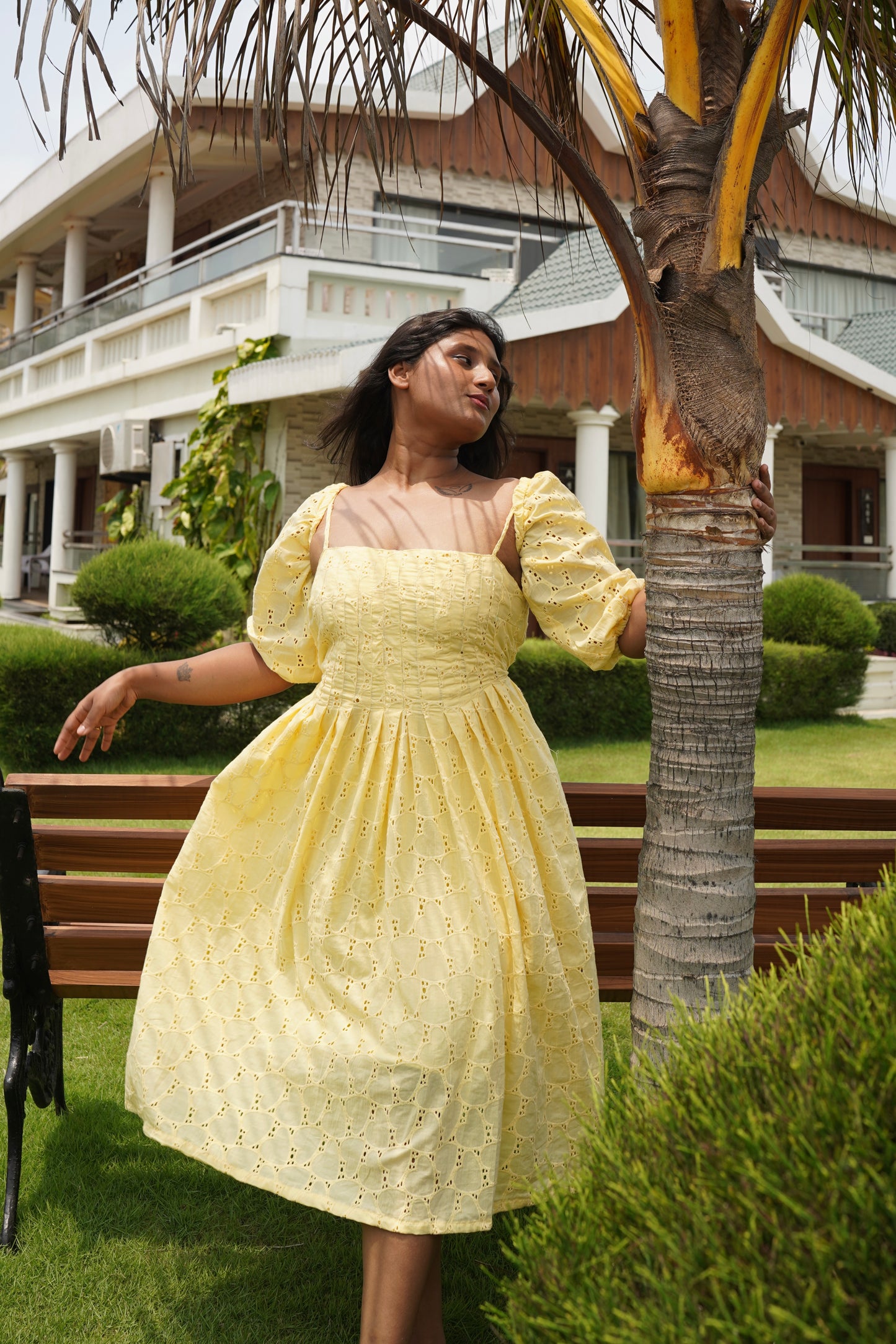 Honey Pleated Dress