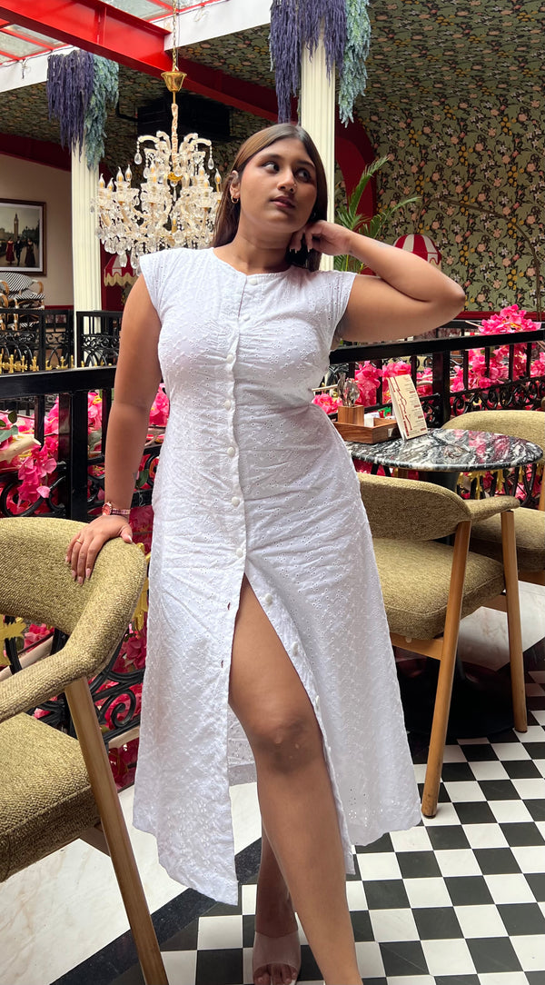 Hans Swan Midi Dress