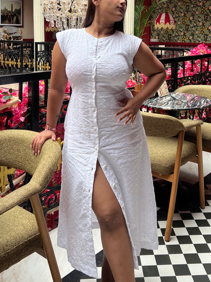 Hans Swan Midi Dress