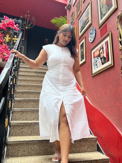 Hans Swan Midi Dress