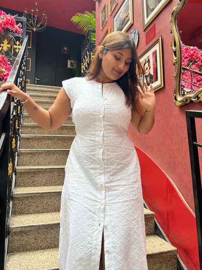 Hans Swan Midi Dress