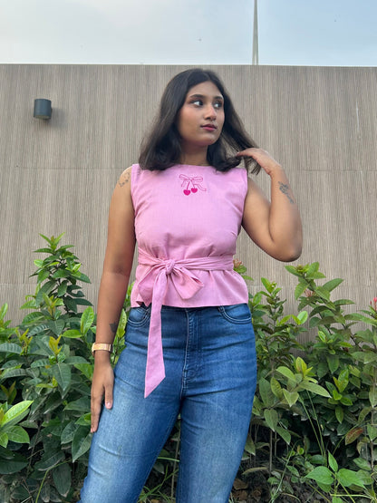 Mon Cherri Wrap Top