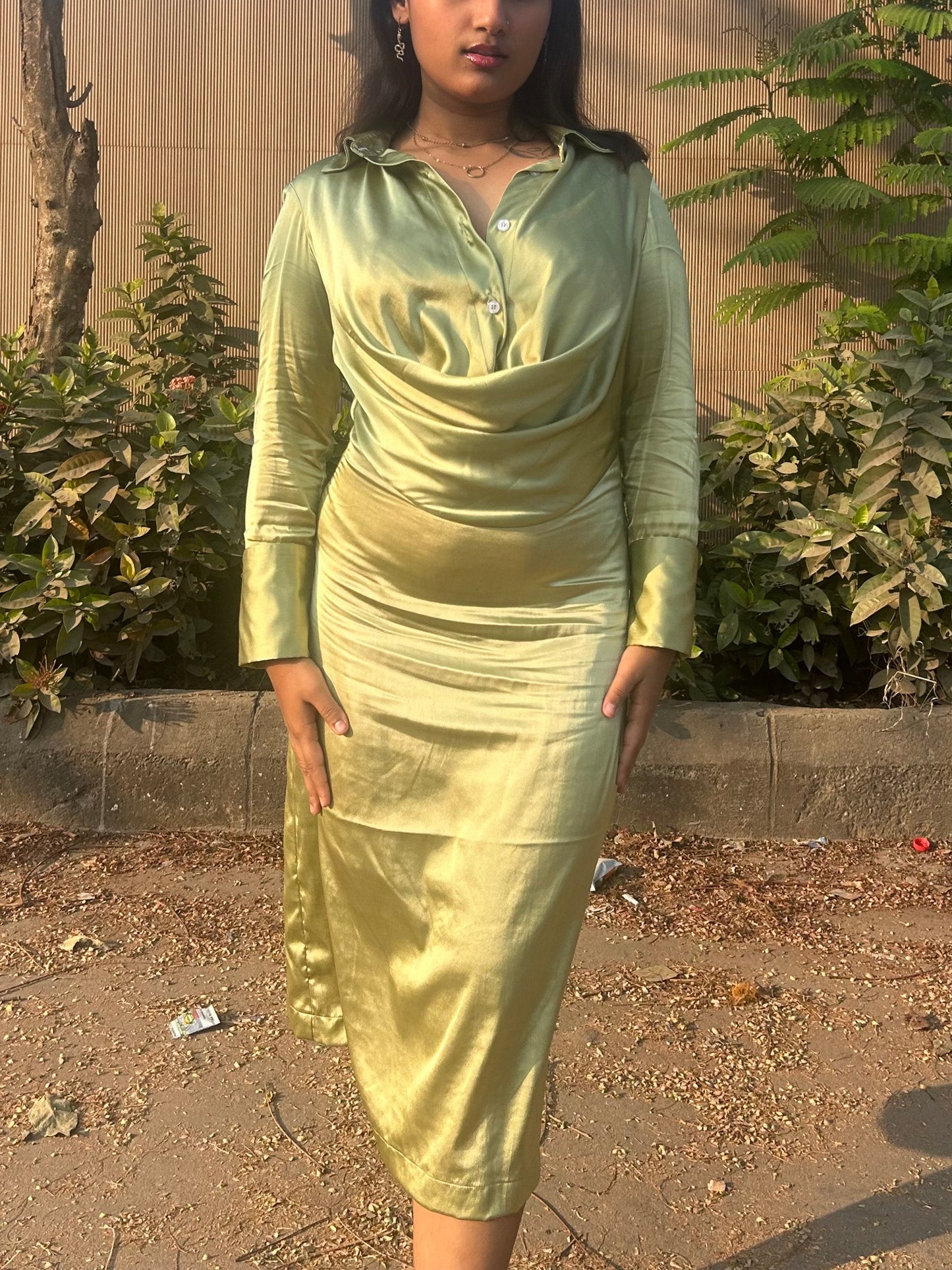 Rosabella Drape Midi Dress