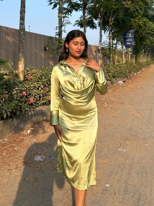 Rosabella Drape Midi Dress