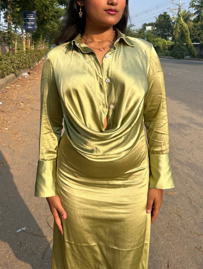 Rosabella Drape Midi Dress