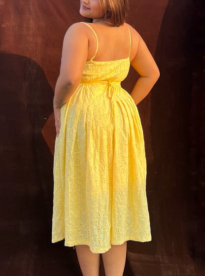 Honey Pleated Dress
