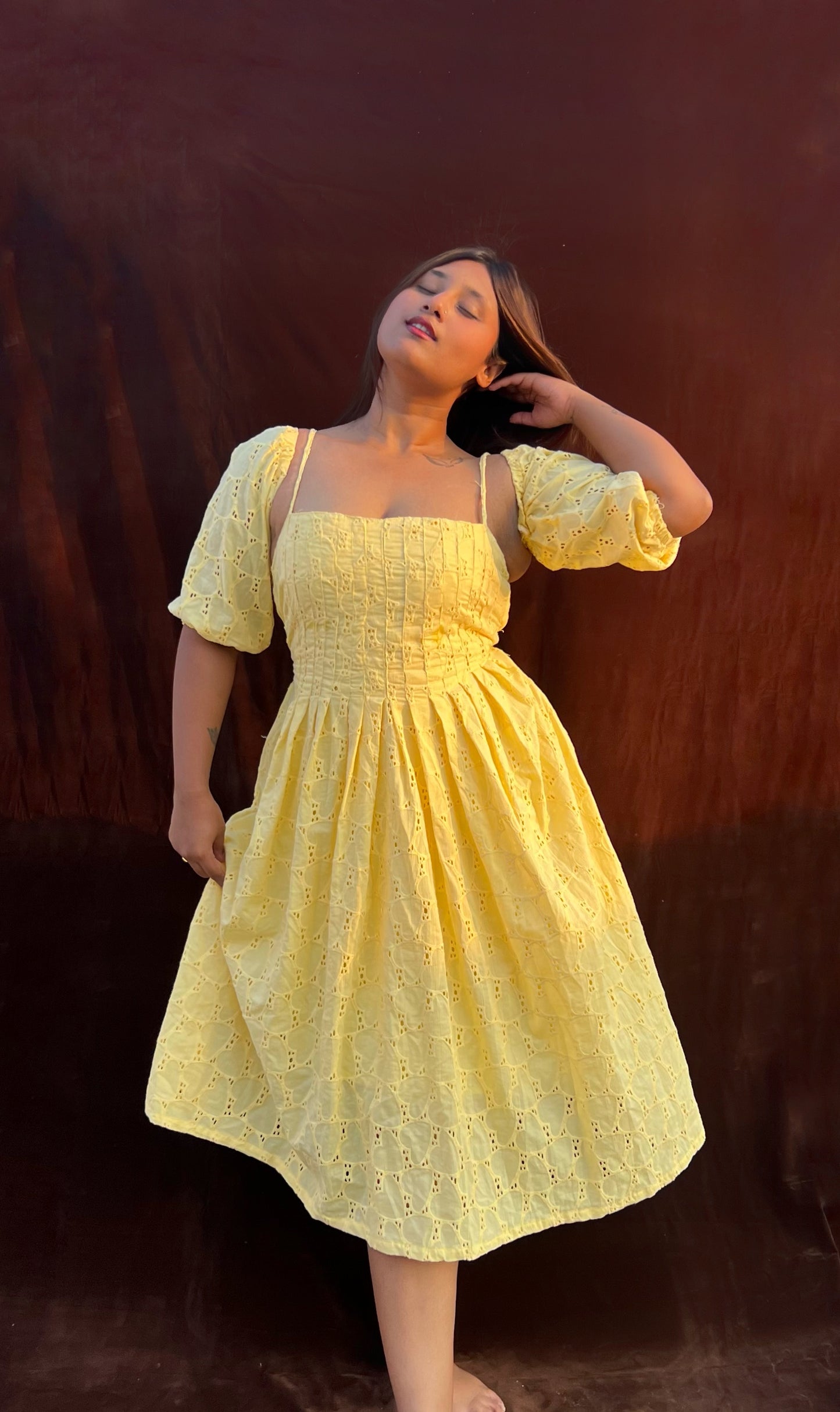 Honey Pleated Dress