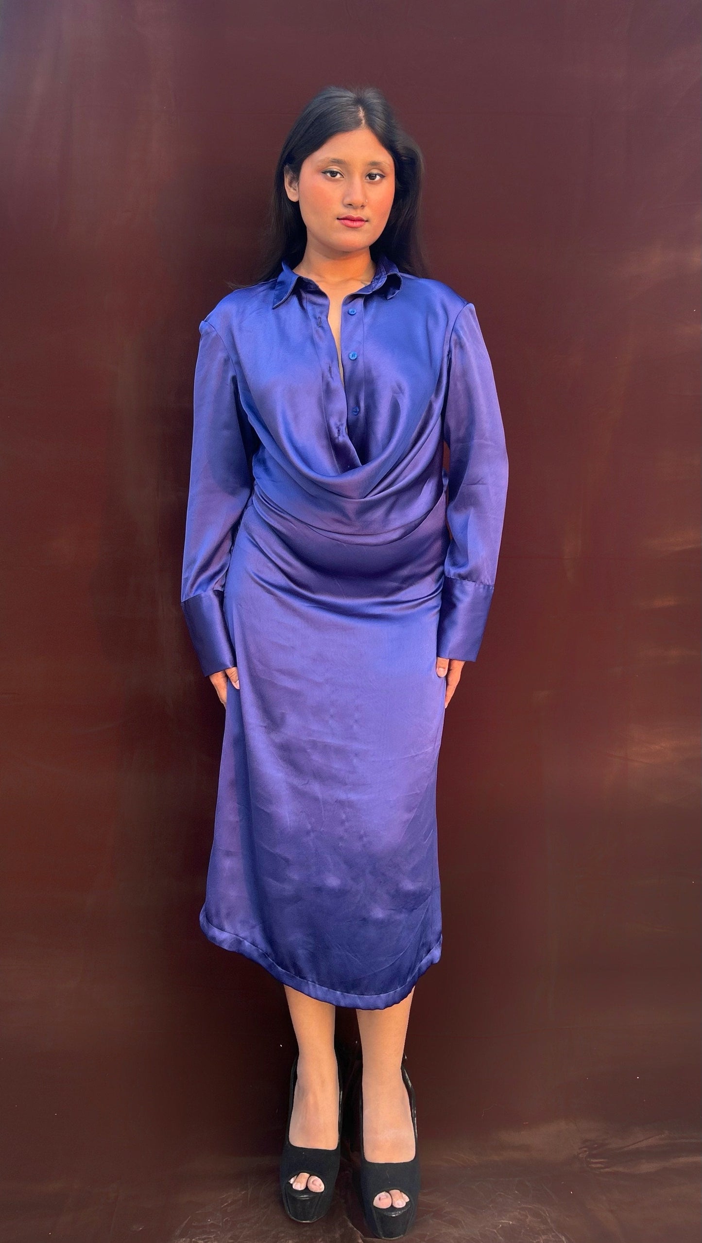 Elsa Drape Midi Dress